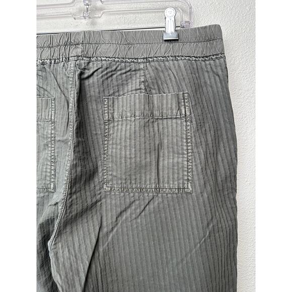 NWT James Perse Women’s Striped Utility Jogger Pants Green Sz 4 - Picture 7 of 14